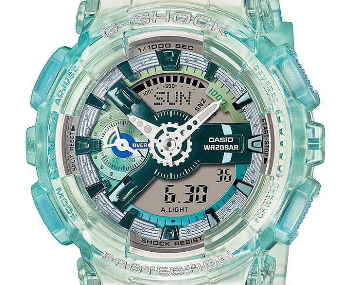 楽天市場】WEB限定 CASIO G-SHOCK ミッドサイズ ブルースケルトン GMA 