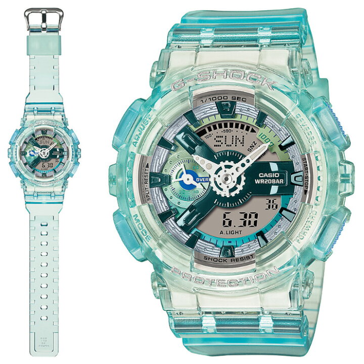 楽天市場】WEB限定 CASIO G-SHOCK ミッドサイズ ブルースケルトン GMA 