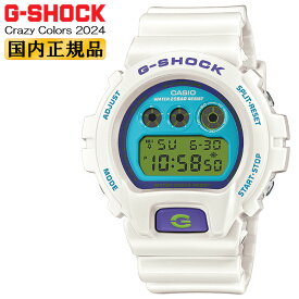 CASIO G-SHOCK ORIGIN Crazy Colors 2024 DW-6900RCS-7JF ホワイト＆ブルー＆グリーン カシオ Gショック オリジン クレイジー・カラーズ クレイジーカラー 耐衝撃構造 ＆ 20気圧防水 LEDバックライト 電池寿命5年 白 緑 青 メンズ 腕時計 （DW6900RCS7JF）【あす楽】