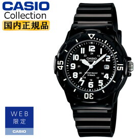 カシオ コレクション WEB限定モデル ブラック LRW-200H-1BJF CASIO Standard ミリタリーテイスト アナログ レディース 腕時計 チープカシオ チプカシ プチプラ 黒 【LRW-200H-1B】（LRW200H1BJF）【あす楽】