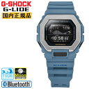 G-SHOCK G-LIDE GBX-100-2AJF ライトブルー カシオ Gショック スマートフォンリンク 通知機能 スポーツライン Gライド タイドグラフ ムーンデータ 日の出/日の入り時刻表示 青 メンズ 腕時計 （GBX1002AJF）[在庫あり]