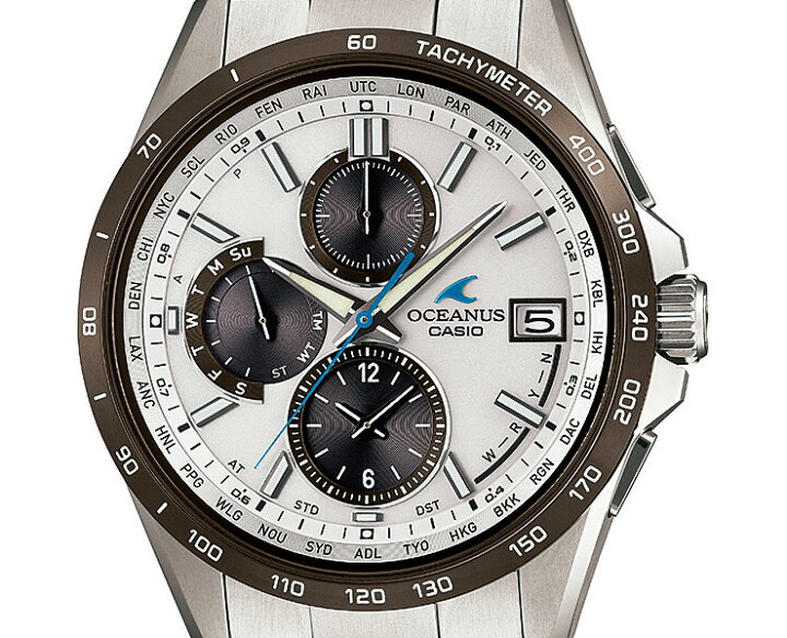 楽天市場】CASIO OCEANUS 電波 ソーラー OCW-T2600J-7AJF ホワイト 