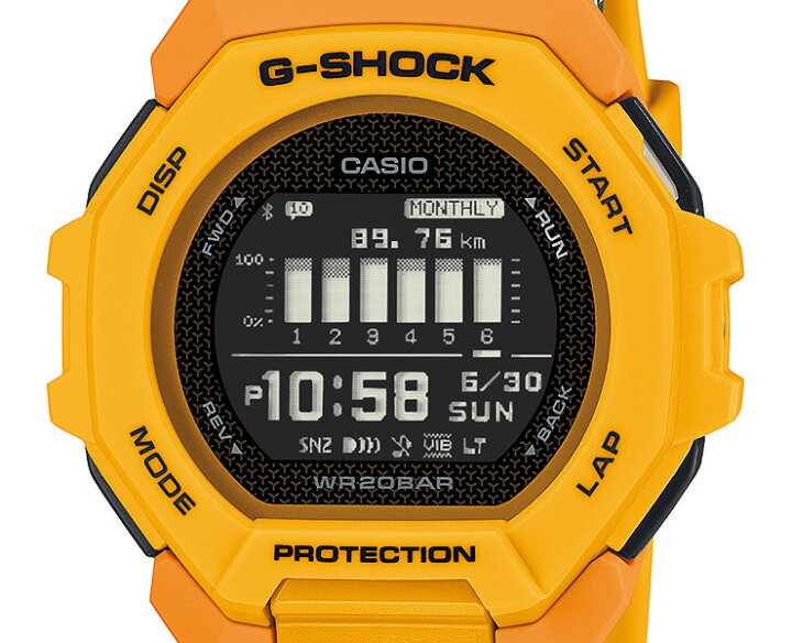 楽天市場】G-SHOCK Gショック G-SQUAD GBD-300-9JF イエロー 