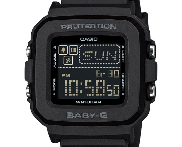 楽天市場】CASIO BABY-G ブラック BGD-10-1JF カシオ ベビーG BGD-10 