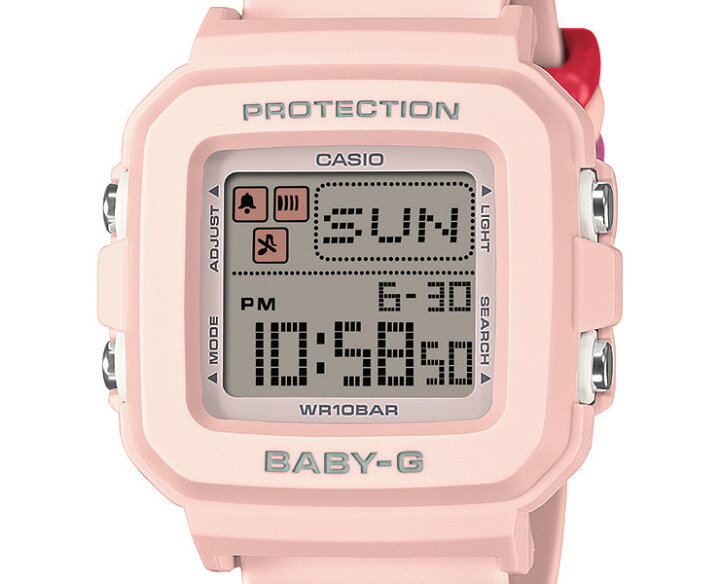 楽天市場】CASIO BABY-G＋PLUS バンドループセット BGD-10L-4JR ピンク 