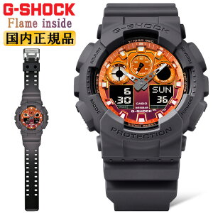 G-SHOCK GVbN GA-100FL-8AJF O[IW JVI Flame inside Series fW^AiO Rrl[V DF Y rv iGA100FL8AJFj [݌ɂ]
