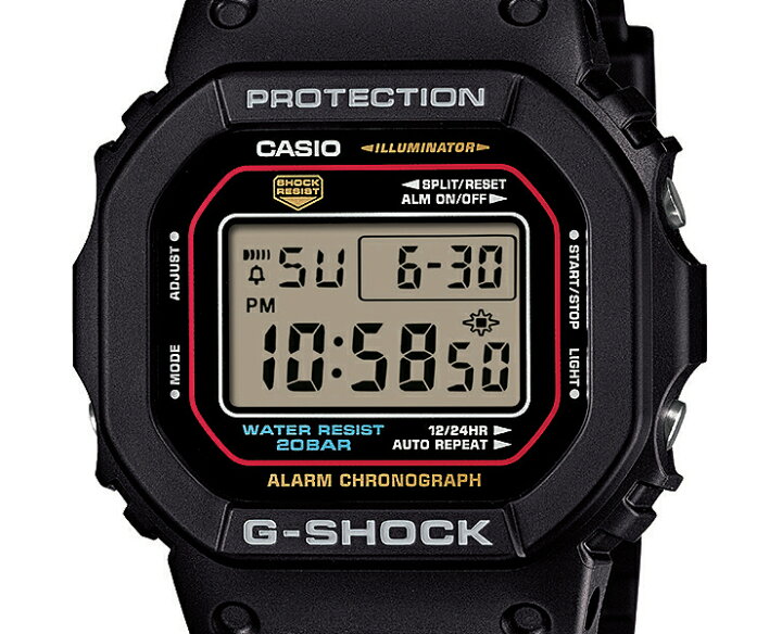 楽天市場】G-SHOCK Gショック DW-5600RL-1JF 初代G-SHOCKカラー  