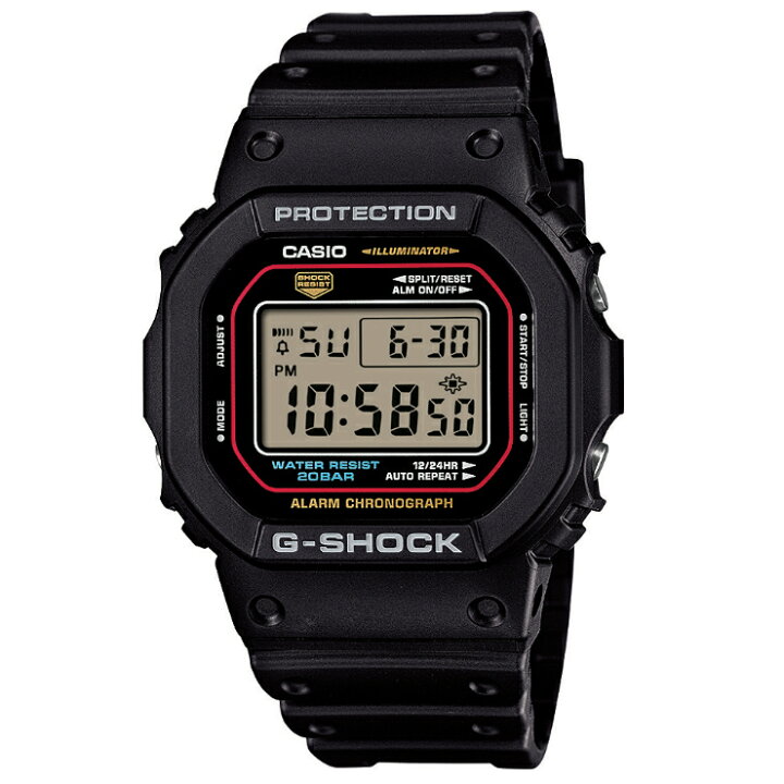 楽天市場】G-SHOCK Gショック DW-5600RL-1JF 初代G-SHOCKカラー 