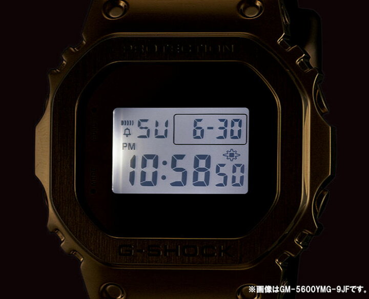楽天市場】G-SHOCK メタルカバード GM-5600YM-8JF シルバー カシオ G  