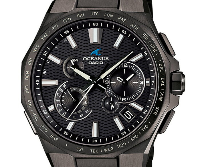 楽天市場】CASIO OCEANUS CLASSIC LINE OCW-T6000B-1AJF ブラック  