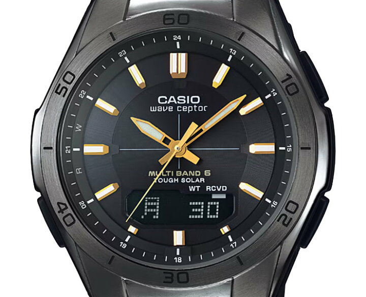 楽天市場】カシオ ソーラー 電波時計 WVA-M640B-1A2JF ブラック 