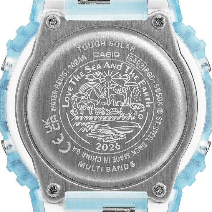 楽天市場】カシオ ベビーG イルカクジラ 2026 BGD-5650K-2JR 電波 