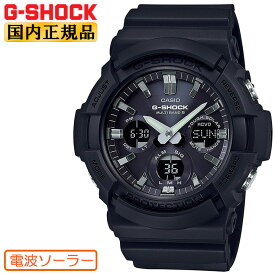 G-SHOCK Gショック 電波 ソーラー GAW-100B-1AJF ビッグケース ブラック カシオ 電波時計 アナログ＆デジタル コンビネーション 黒 メンズ 腕時計 （GAW100B1AJF） 【あす楽】