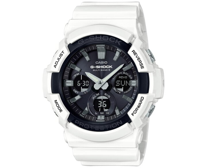 楽天市場】G-SHOCK Gショック 電波 ソーラー ホワイト＆ブラック GAW  