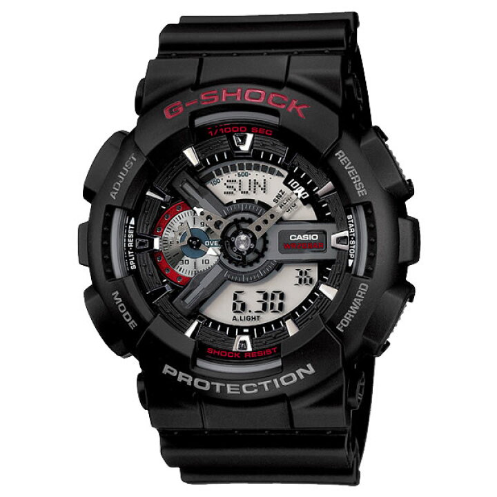 楽天市場】G-SHOCK Gショック GA-110-1AJF 歯車デザイン CASIO casio 