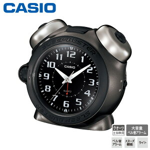 大音量 めざまし 時計 カシオ TQ-645S-8BJF CASIO ベル音 アラーム スヌーズ ライト スリープバスターシ SLEEP BUSTER クオーツ クロック 【お取り寄せ】