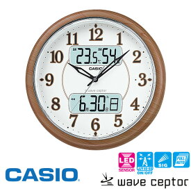 電波時計 掛け時計 温度 湿度 点灯 カシオ CASIO ITM-900FLJ-5JF カレンダー 【お取り寄せ】