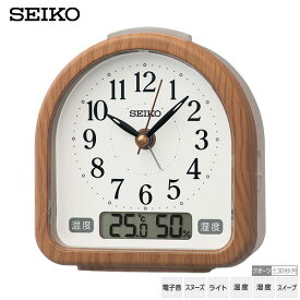 めざまし 時計 KR523B セイコー SEIKO ライト 電子音 温度 湿度 スイープ クオーツ クロック 【お取り寄せ】