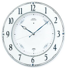 電波 掛 時計 スワロフスキー LS230W セイコー クロック SEIKO おやすみ秒針 スイープセコンド プレミアム 掛け時計 【お取り寄せ】