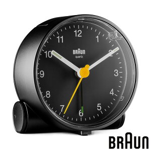 BRAUN ブラウン BC01B アラーム クロック Alarm Clock ブラック クオーツ スヌーズ ライト 【お取り寄せ】