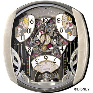 ディズニー 電波 時計 からくり FW563A セイコー SEIKO ミッキーマウス ミニーマウス 電波 時計 壁掛け 掛け時計 メロディ からくり スワロフスキー メロディ 【お取り寄せ】【Disneyzone】