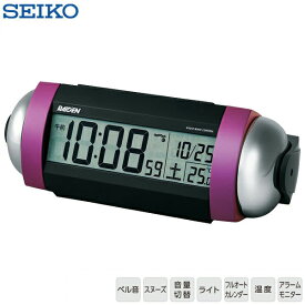 電波 時計 ライト NR530P セイコー SEIKO ピクシス ライデン RAIDEN 大音量 電波 クロック カレンダー 温度 ライト 目覚まし時計 【お取り寄せ】