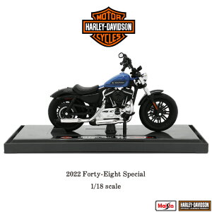 n[[ _rbh\ Harley Davidson 2022 Forty-Eight Special tH[eB[GCg XyV 1/18 XP[ ~j`A tBMA Maisto }CXg CZX V[Y 43 y񂹁z