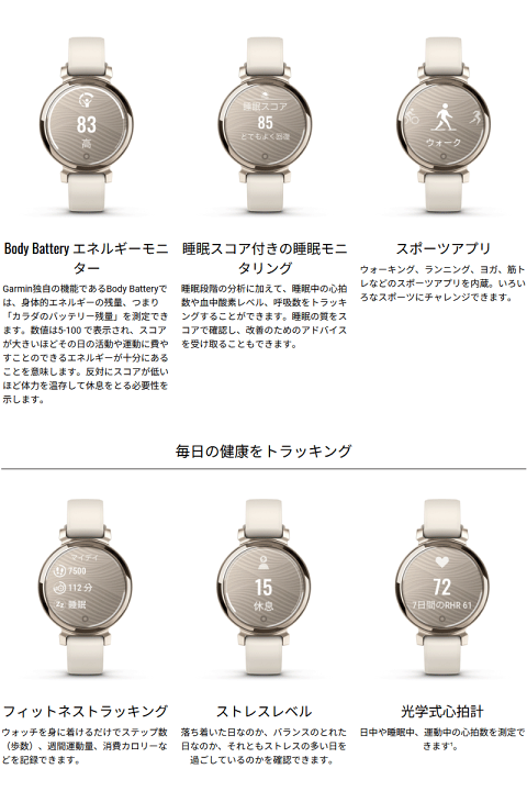 楽天市場】スマートウォッチ ガーミン GARMIN Lily 2 Sport