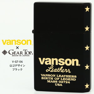 GEAR TOP �M�A �g�b�v vanson �o���\�� V-GT-06 ���S�f�U�C�� �C�I���u���b�N �S�[���h 2�ʃG�b�`���O GT-ARM ���{�� MADE IN JAPAN �I�C�� ���C�^�[ �y�����񂹁z