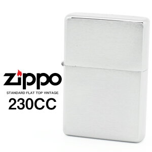 Zippo 230CC �W�b�|�[ ZIPPO STANDARD FLAT TOP VINTAGE �t���b�g�g�b�v �N���[�� �T�e���d�グ ���C�^�[ �y�����񂹁z