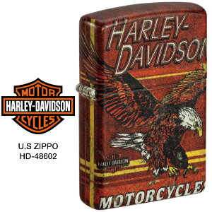 Harley Davidson �n�[���[ �_�r�b�h�\�� Zippo �W�b�|�[ ZIPPO Harley-Davidson USA U.S HD-48602 �S�ʘA�� �v�����g���H ���C�^�[ �y�����񂹁z