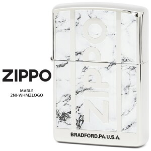 Zippo ジッポー ZIPPO マーブル MABLE 2NI-WHMZLOGO 大理石柄 両面加工 オイルライター ライター 【在庫あり】【RCP】