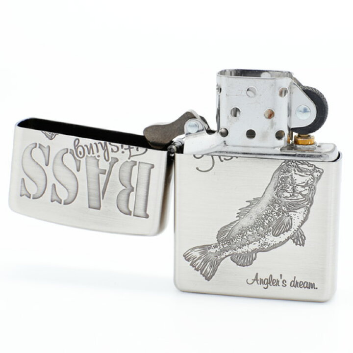 楽天市場】Zippo 釣道 ジッポー ZIPPO ブラックバス シルバー ライター 