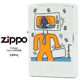 Zippo ジッポー Vintage ヴィンテージ キース へリング ケース 2000年製造 オイル 付 【在庫あり】
