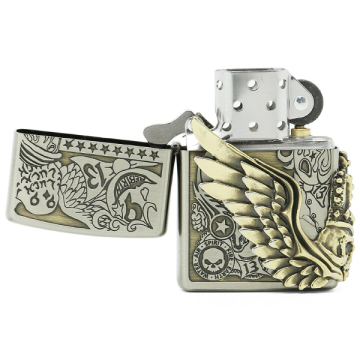 楽天市場】Zippo ジッポー ZP フォーチュンヘッド Ni&BS 