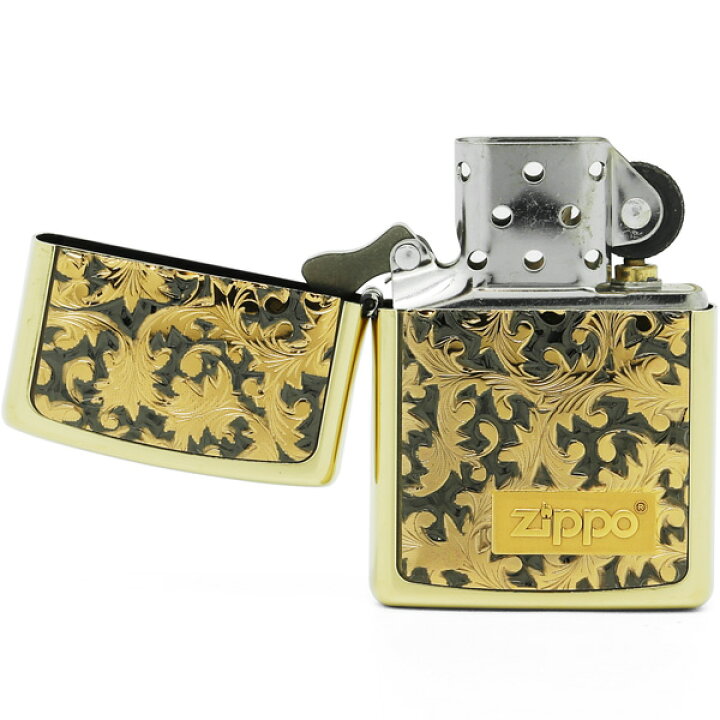 楽天市場】Zippo ZP 唐草 #K-3 BS イブシ 電鋳プレート貼り（片面 