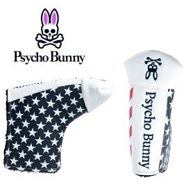 サイコバニー ヘッドカバー パターカバー ピン型 ホワイト Psycho Bunny A/A FLAG PBMG1FH2
