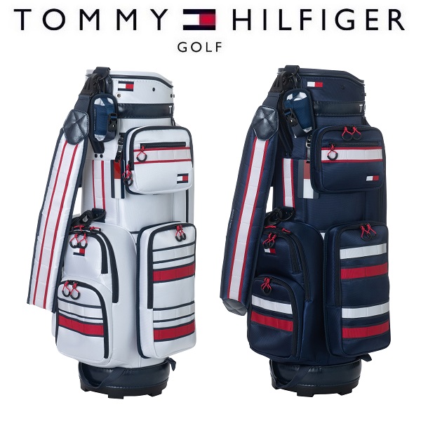 TOMMY HILFIGER GOLF キャディバッグ トミー 2020春夏新作 ヒルフィガー CADDIE ゴルフ THMG0SC5 STRIPED 市場 BAG