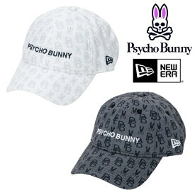 サイコバニー ゴルフ キャップ NEW ERAコラボ メンズ レディース Psycho Bunny PBMG404F