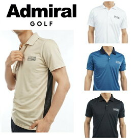 アドミラル ゴルフ メンズ メッシュボーダー ポロシャツ ADMIRAL ADMA330 2023年春夏モデル