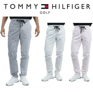 トミーヒルフィガー ゴルフ メンズ シアサッカー テーパードパンツ TOMMY HILFIGER THMA334
