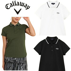キャロウェイ ゴルフ レディース シャツ バックプリント半袖ポロシャツ Callaway Golf C24234200