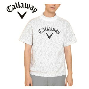 キャロウェイ メンズ ゴルフウェア 半袖 ロゴプリントハーフゲージ 半袖スウェット Callaway Golf C24217103