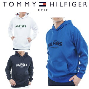 トミーヒルフィガー ゴルフ メンズ フロントロゴ スウェットフーディー TOMMY HILFIGER GOLF THMA551 2025年秋冬モデル