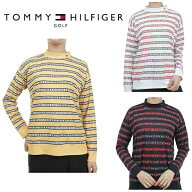 トミーヒルフィガー ゴルフ ロゴストライプ LSモックシャツ TOMMY HILFIGER GOLF THLA350