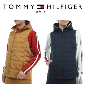 トミーヒルフィガー ゴルフ レディース ベスト ロゴ キルトパテッド ベスト TOMMY HILFIGER GOLF THLA473 2024年秋冬モデル
