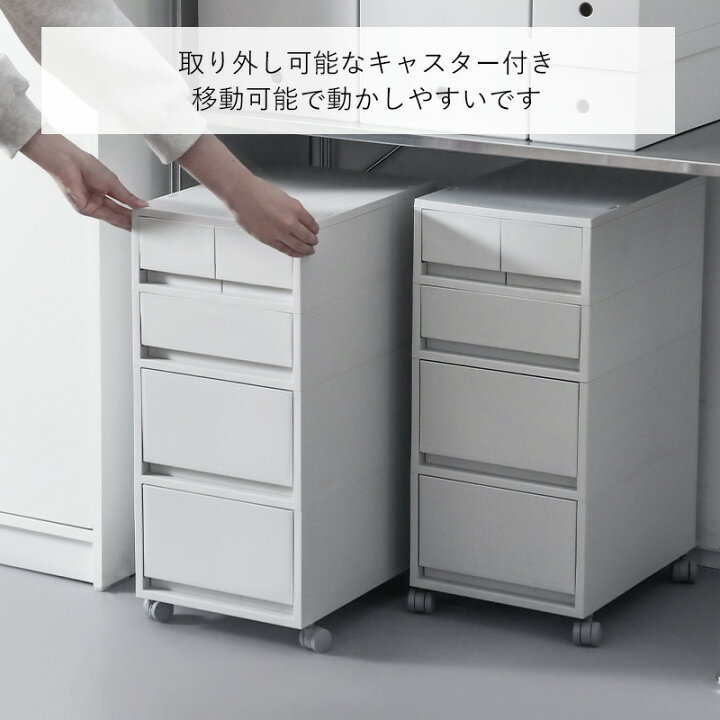 押入れ収納 キャビネット 幅80cm キャスター付き 引き出し付き 横開き収納 木目調 クローゼット リビングボード 電話台 テレビ台 チェ –  ハコモノヤ。 BRZUキャスター付きキャビネット、内部収納ボックス、ワードローブ、ストッパー付き引き出し、組み立てが簡単な寝室用ベッドサイドテーブ