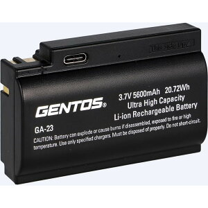 GENTOS �W�F���g�X LED �w�b�h���C�g ��p�[�d�r GA-23