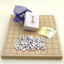 将棋セット 新かや1寸卓上接合将棋盤竹と白椿上彫将棋駒