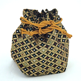 将棋用品　手作り駒袋　和の趣でモダン　西陣織（裏打ち）　色とりどり